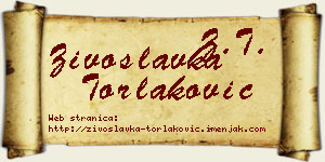 Živoslavka Torlaković vizit kartica